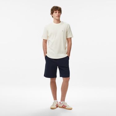  Calvin Klein Waffle Badge Crewnk Erkek Beyaz T-Shirt