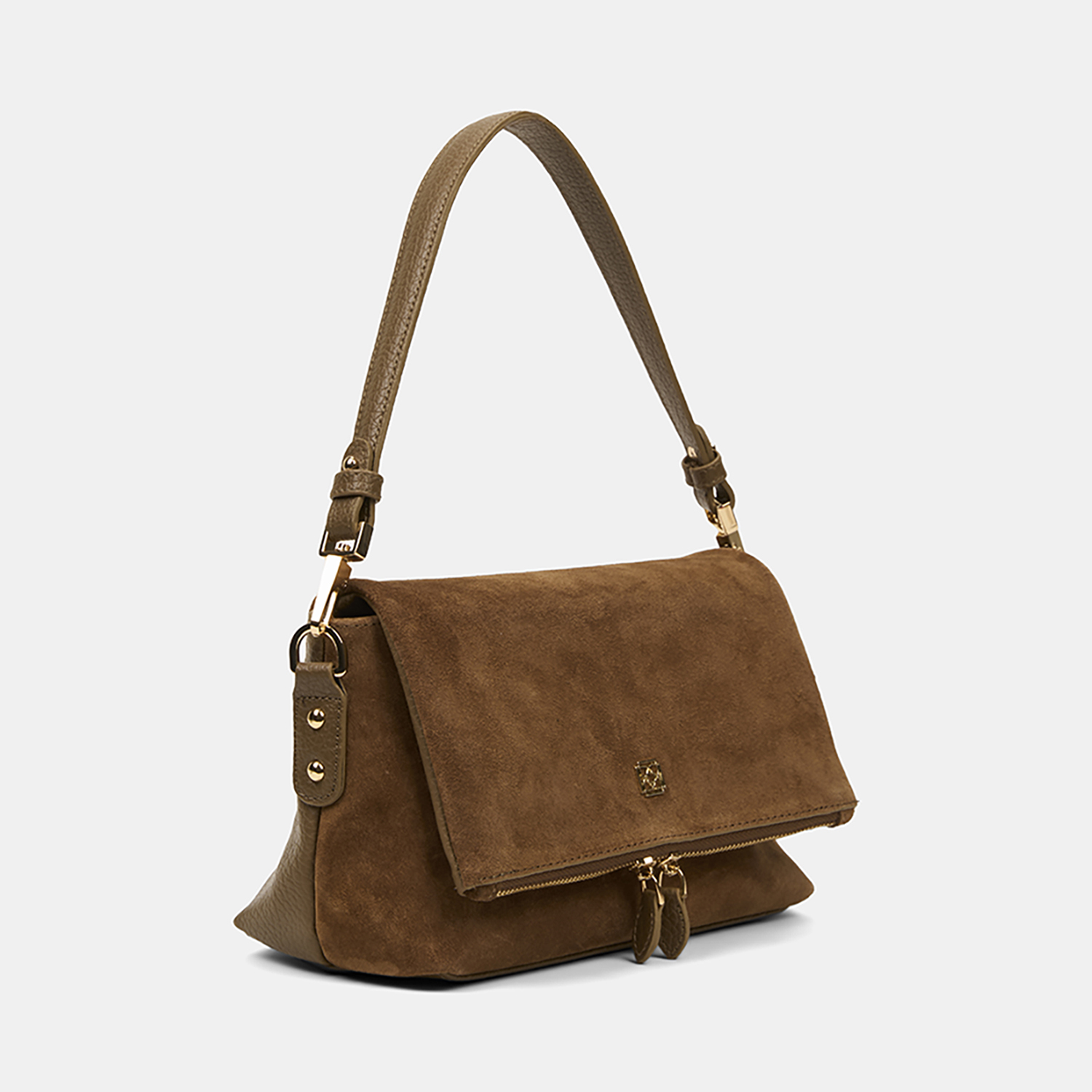  Kadın Vizon Ayarlanabilir Askılı Süet Omuz Çantası