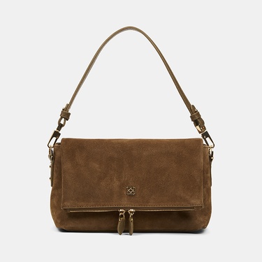  Kadın Vizon Ayarlanabilir Askılı Süet Omuz Çantası