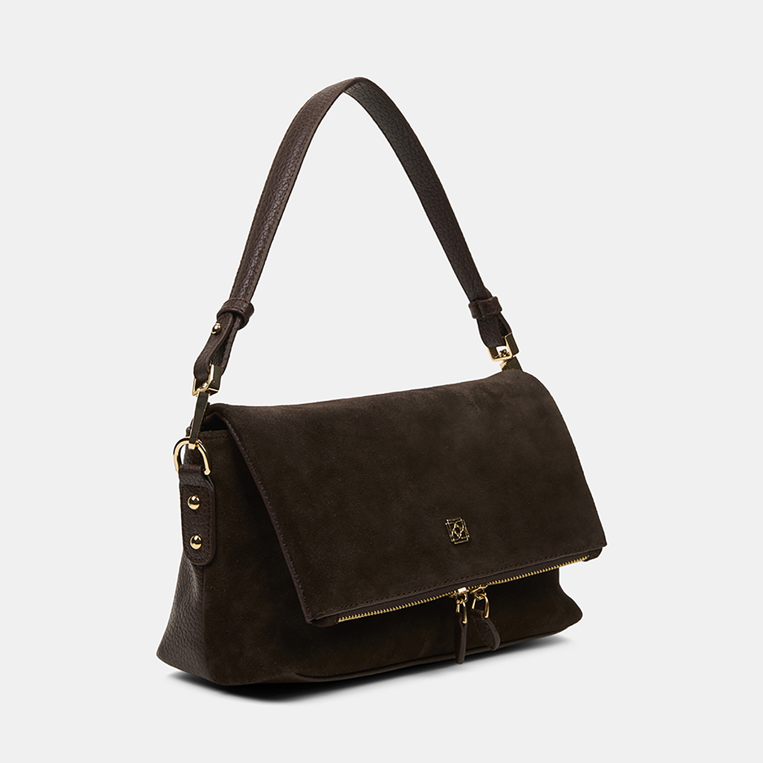 Kadın Acı Kahve Ayarlanabilir Askılı Süet Omuz Çantası