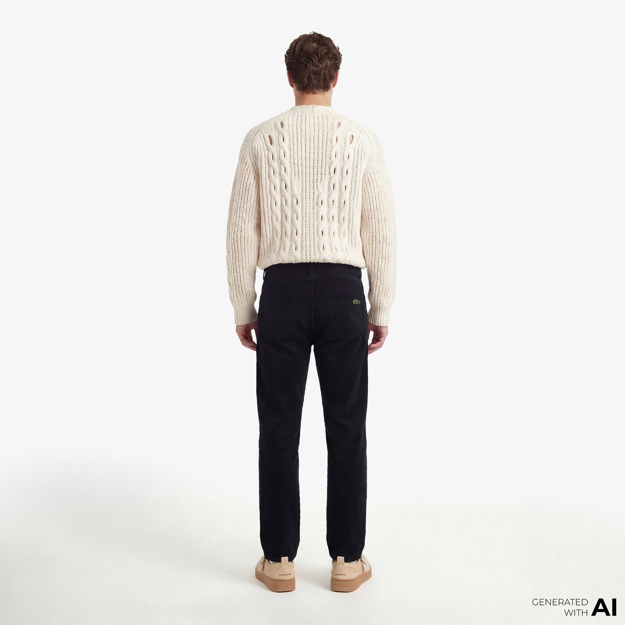 Erkek Straight Fit Casual Siyah Pantolon