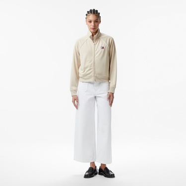  Tommy Hilfiger Badge Kadın Bej Ceket