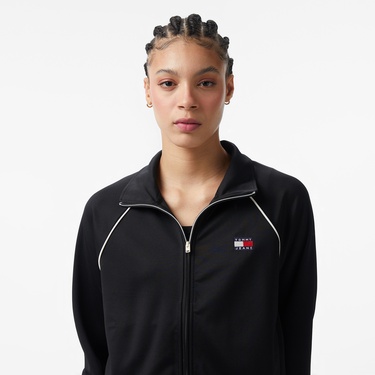  Tommy Hilfiger Badge Kadın Siyah Ceket