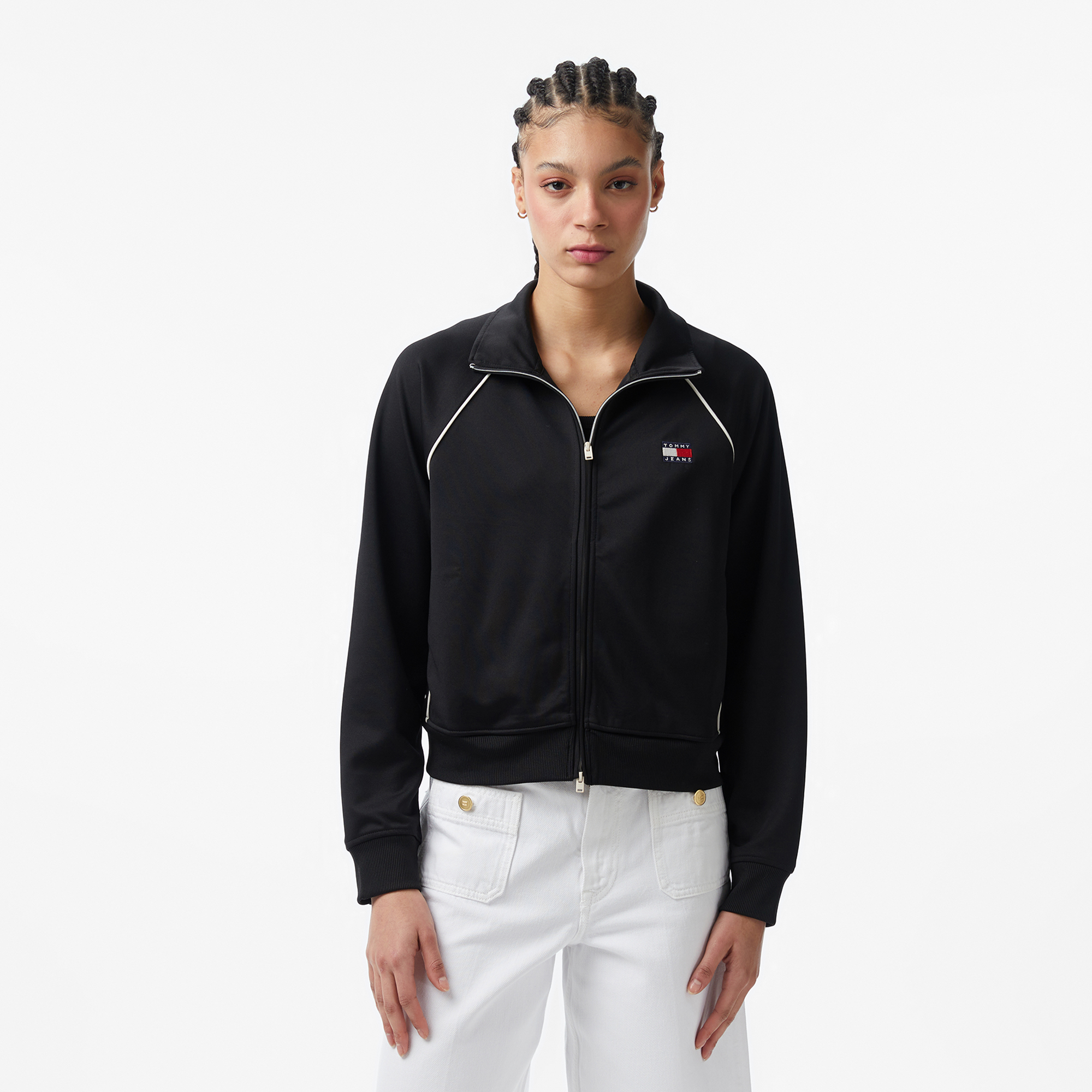  Tommy Hilfiger Badge Kadın Siyah Ceket