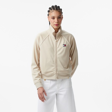  Tommy Hilfiger Badge Kadın Bej Ceket