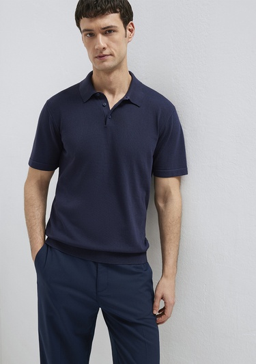  Mavi Lacivert Triko Polo 0710248-83699