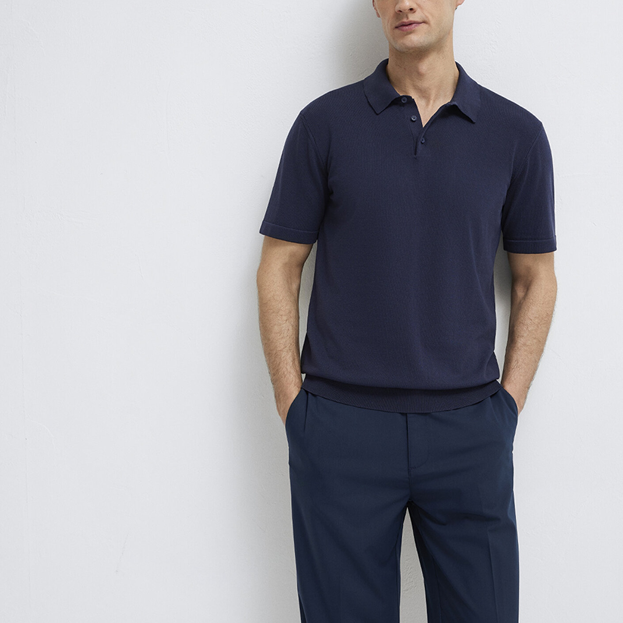 Mavi Lacivert Triko Polo 0710248-83699