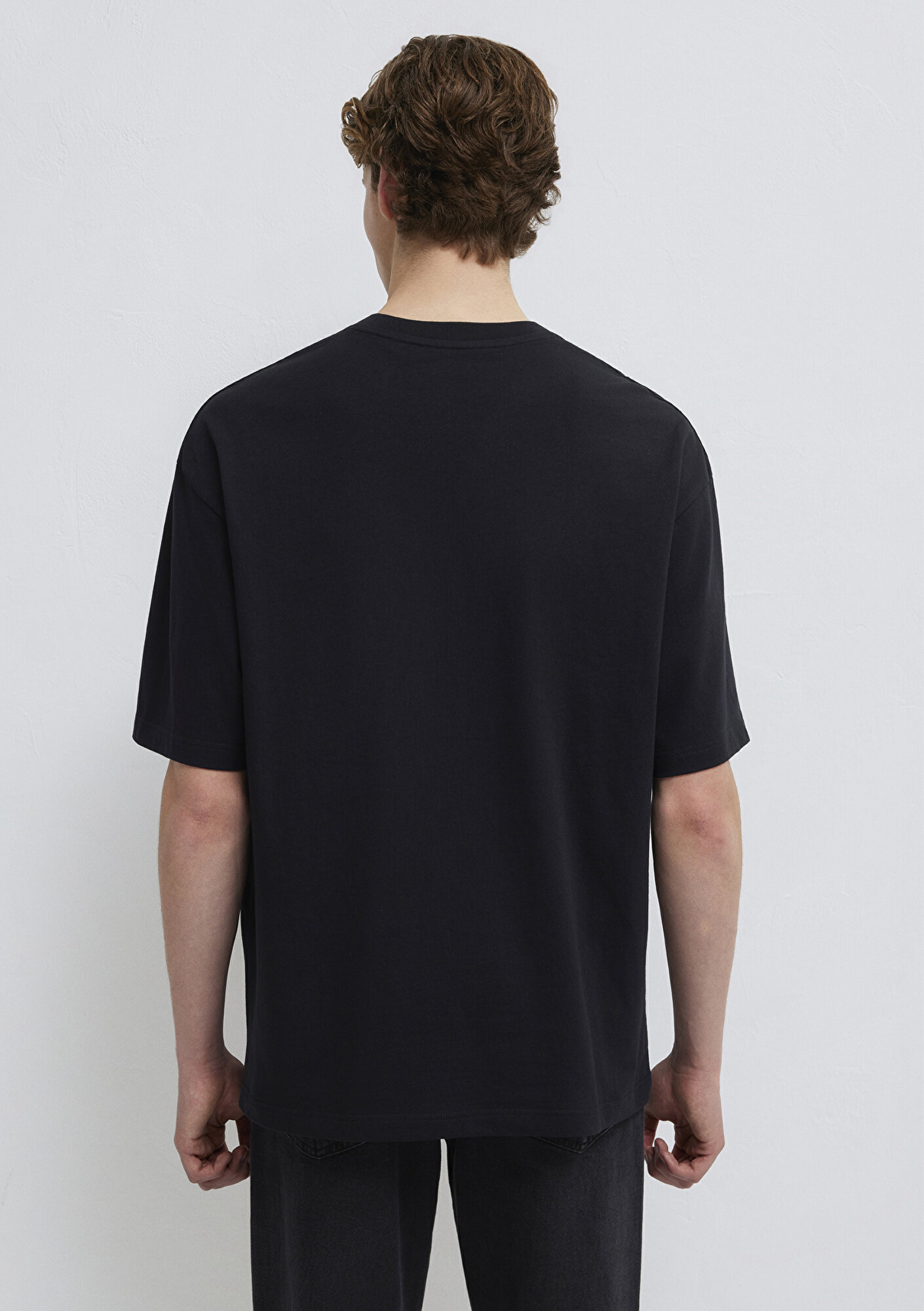 Mavi Mavi Logo Baskılı Siyah Tişört Oversize / Geniş Kesim 0613179-900