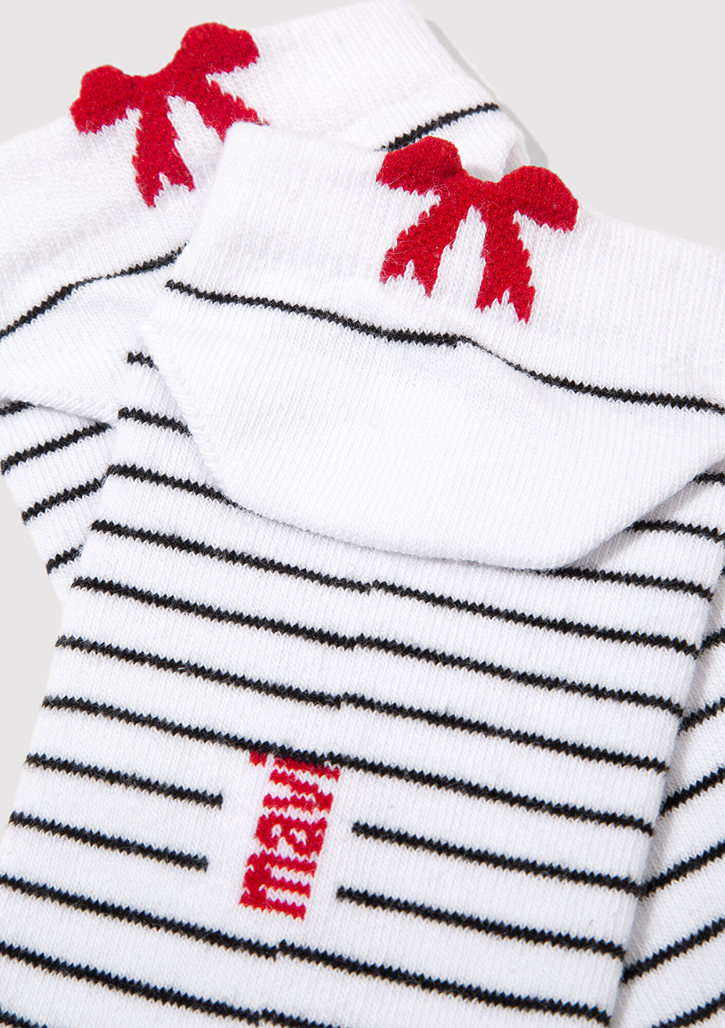 Mavi Beyaz Patik Çorap 1913786-620