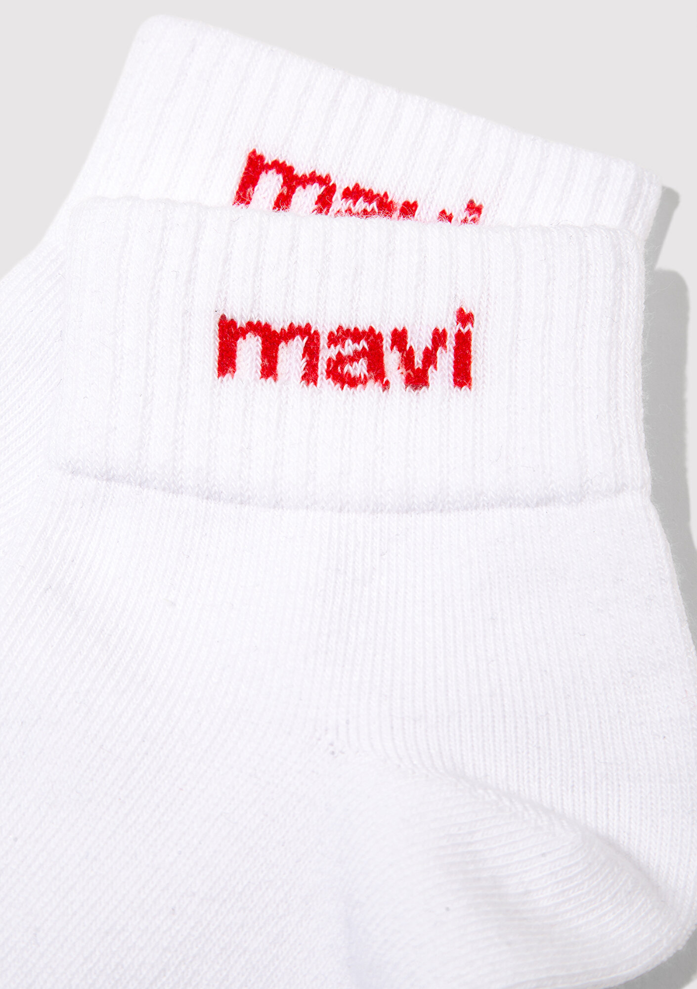  Mavi Mavi Logo Detaylı Beyaz Patik Çorap 1910331-23248