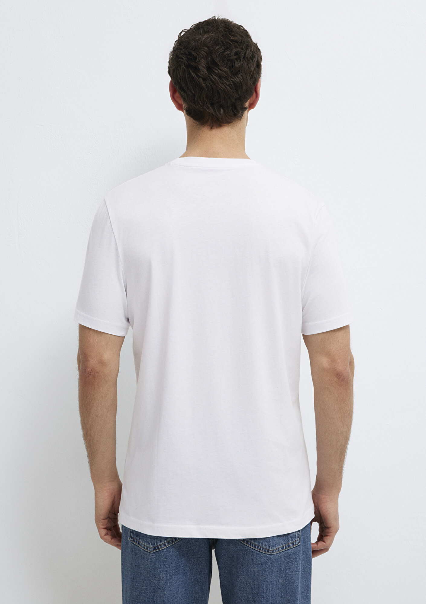 Mavi Mavi Baskılı Beyaz Tişört Regular Fit / Normal Kesim 0613186-620