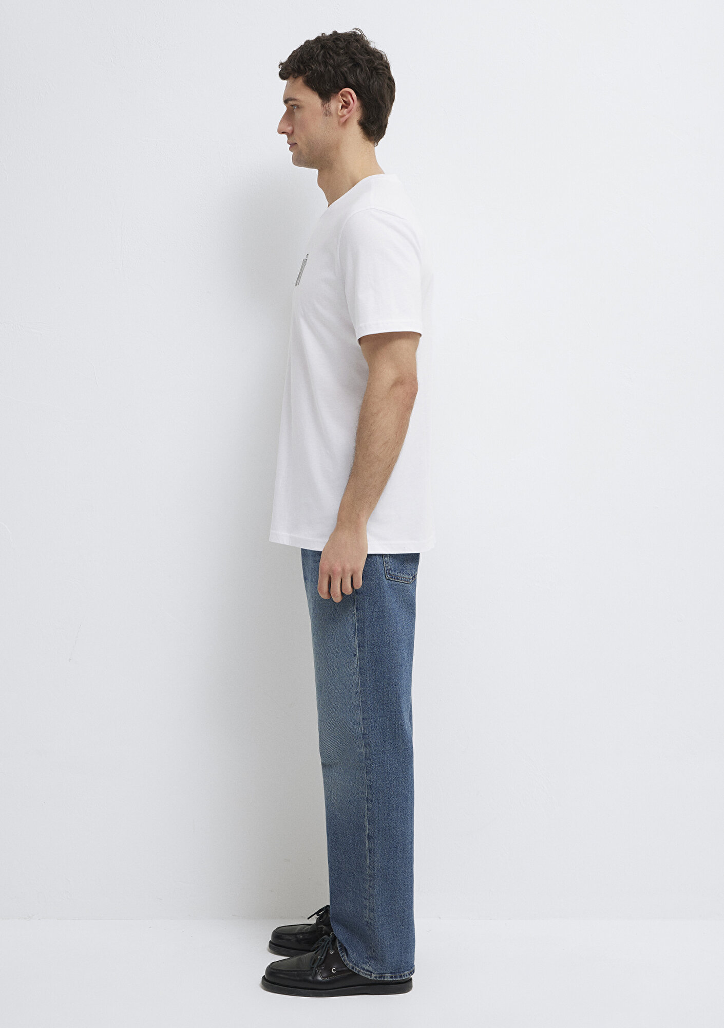 Mavi Mavi Baskılı Beyaz Tişört Regular Fit / Normal Kesim 0613186-620