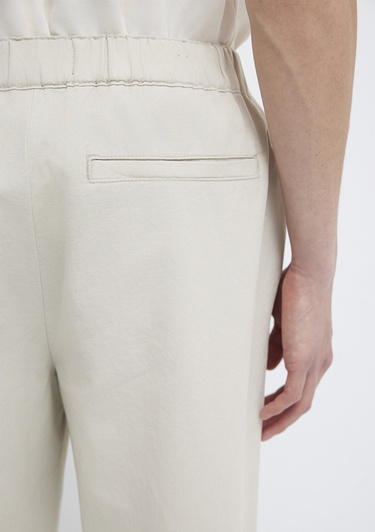  Mavi Beli Lastikli Bej Pantolon 0010610-70144