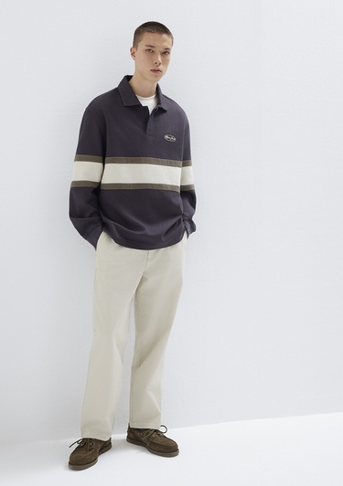  Mavi Beli Lastikli Bej Pantolon 0010610-70144