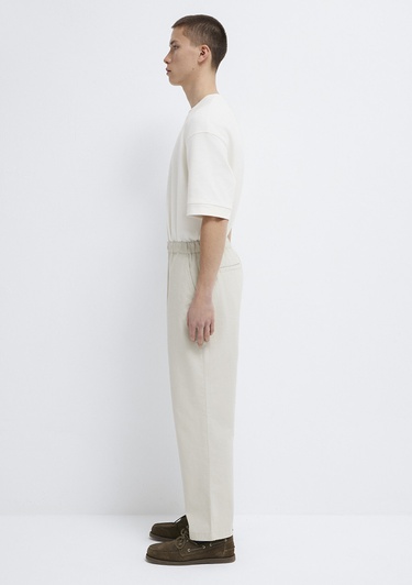  Mavi Beli Lastikli Bej Pantolon 0010610-70144