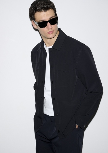  Mavi Fonksiyonel Cepli Lacivert Travel Ceket Regular Fit / Normal Kesim 0110934-70497