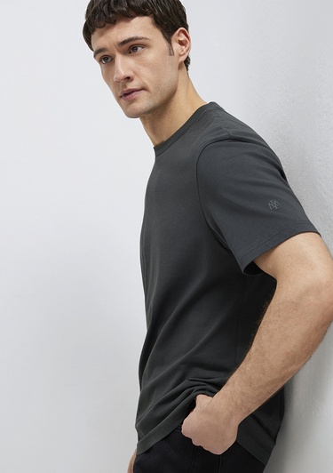  Mavi Antrasit Basic Tişört Regular Fit / Normal Kesim 0613477-70092