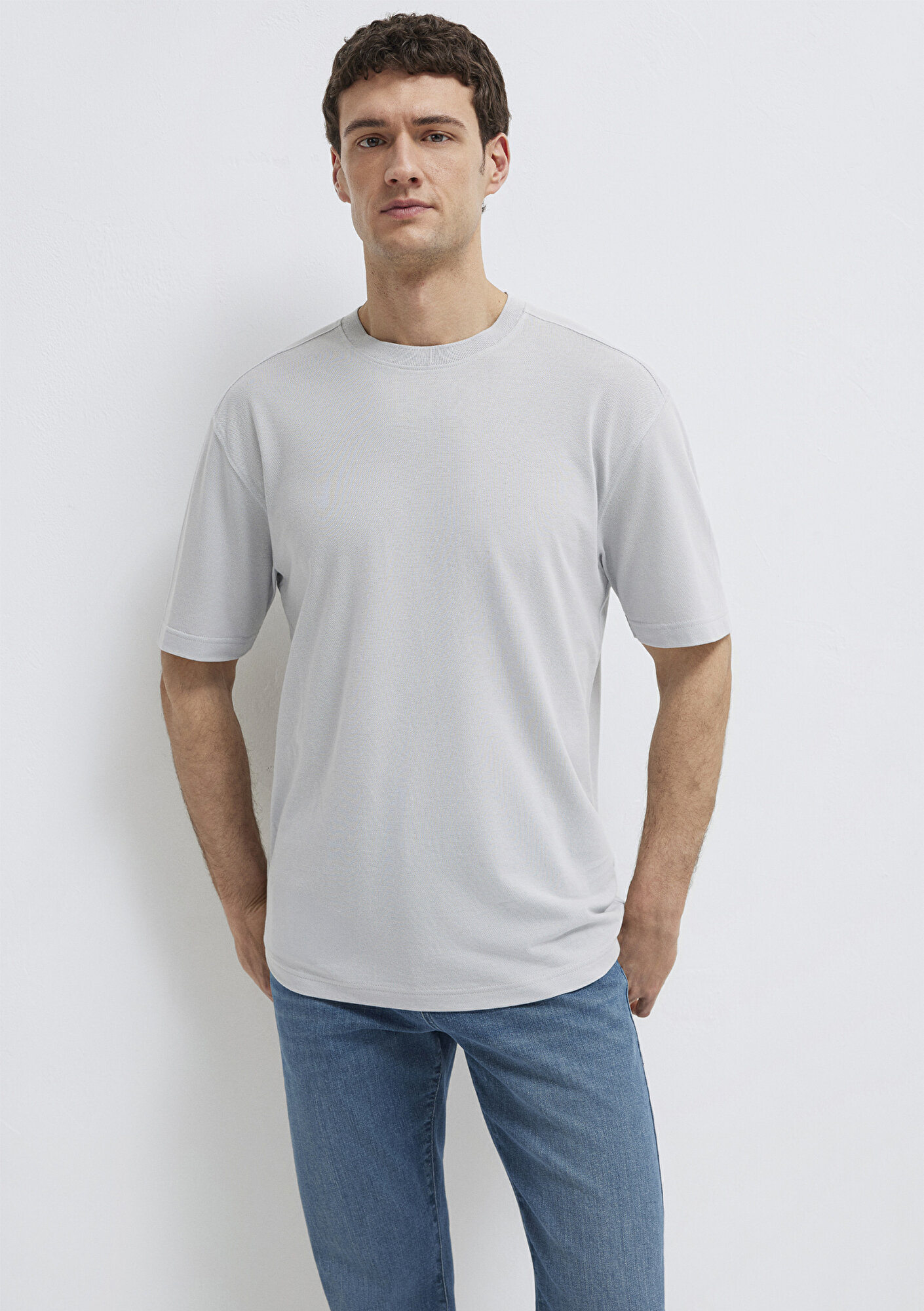 Mavi Mavi Black (TENCEL™) Liyosel Karışımlı Açık Mavi Tişört Loose Fit / Bol Rahat Kesim 0613468-70802