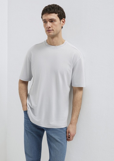  Mavi Mavi Black (TENCEL™) Liyosel Karışımlı Açık Mavi Tişört Loose Fit / Bol Rahat Kesim 0613468-70802