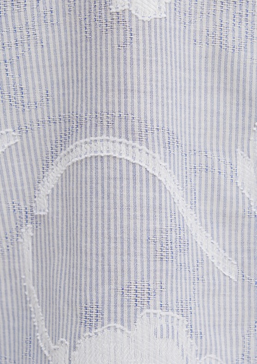  Mavi Çizgili Gömlek Loose Fit / Bol Rahat Kesim 1211437-84336