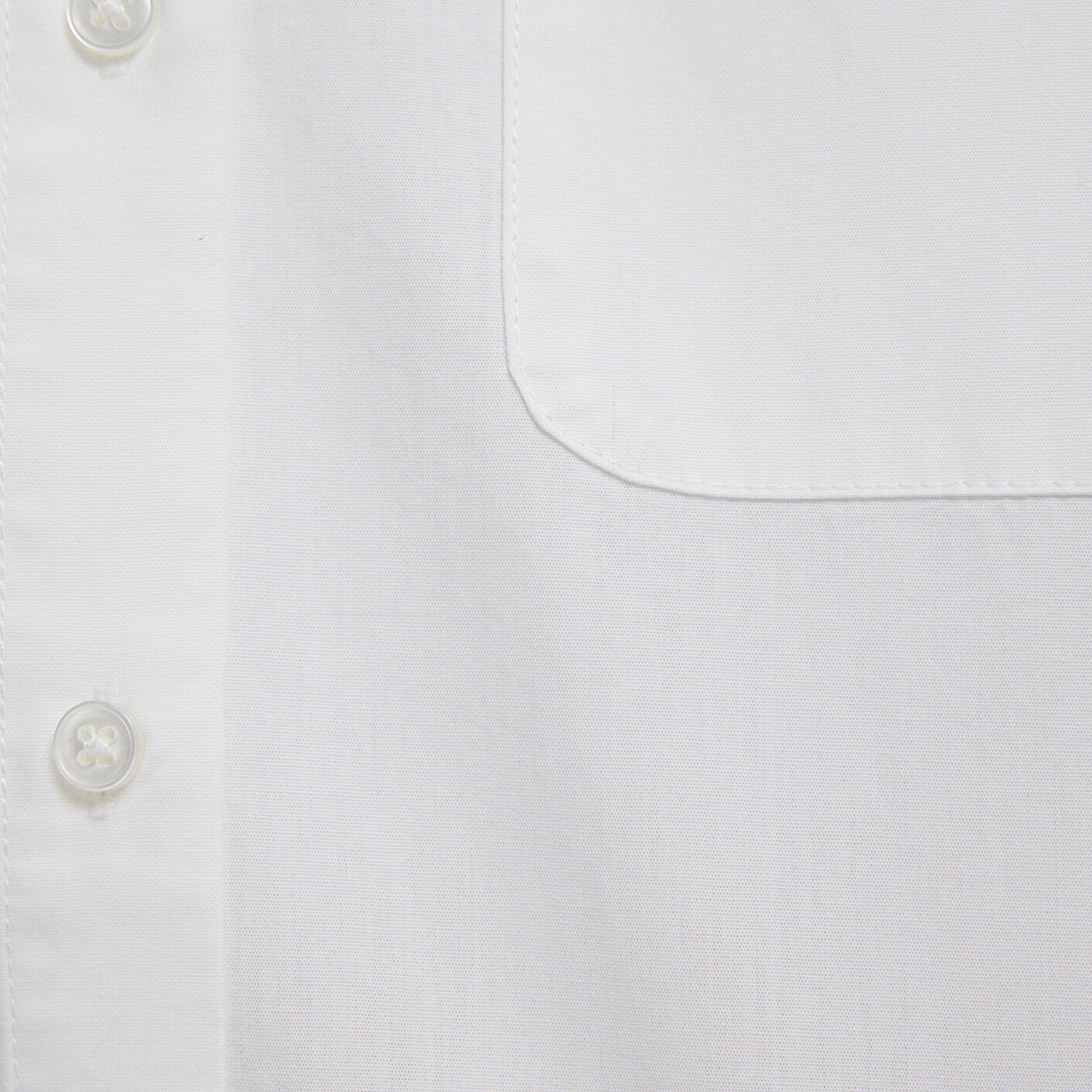 Mavi Cepli Ekru Gömlek Oversize / Geniş Kesim 1211453-70057