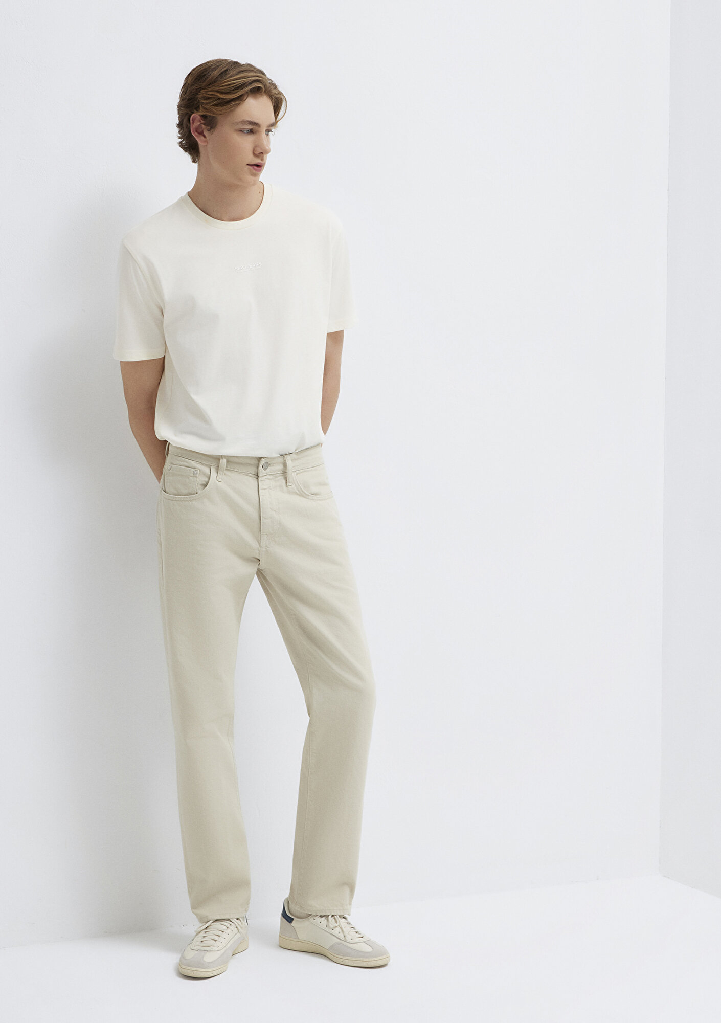  Mavi Lisbon Ekru Gabardin Pantolon 0010039-A3058