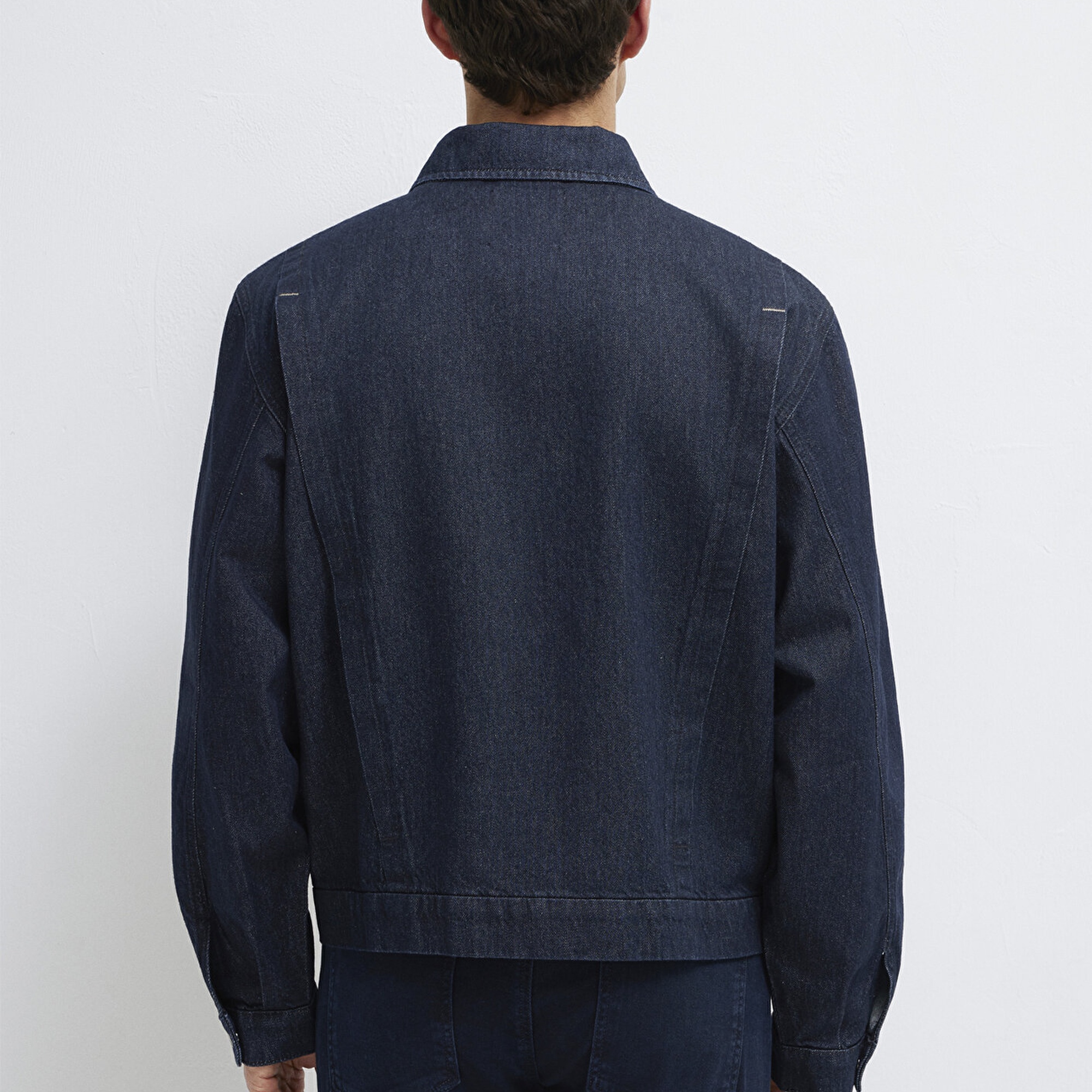 Mavi Nolan Rinse Mavi Edition Lacivert Jean Ceket Oversize / Geniş Kesim 0111229-A1711