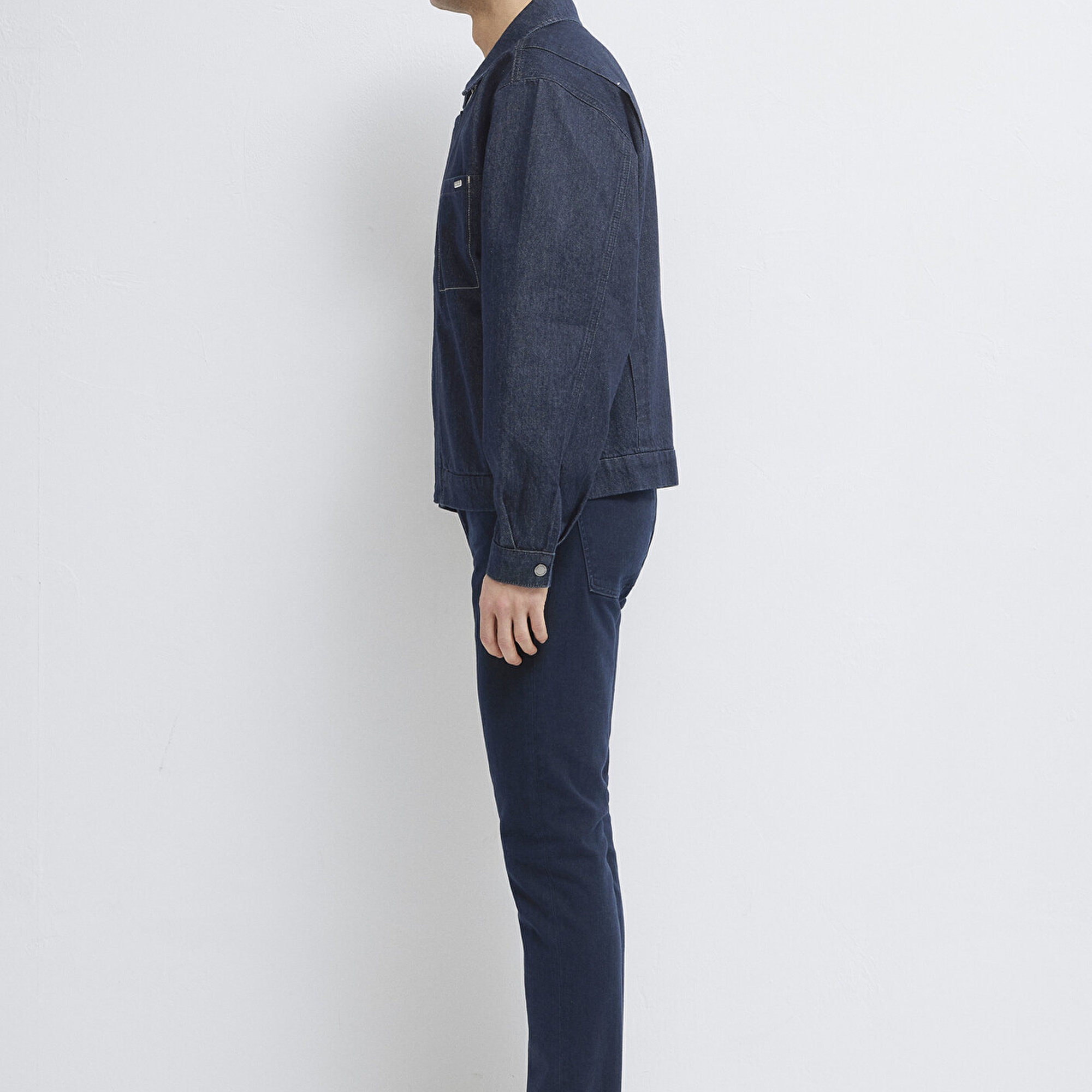 Mavi Nolan Rinse Mavi Edition Lacivert Jean Ceket Oversize / Geniş Kesim 0111229-A1711