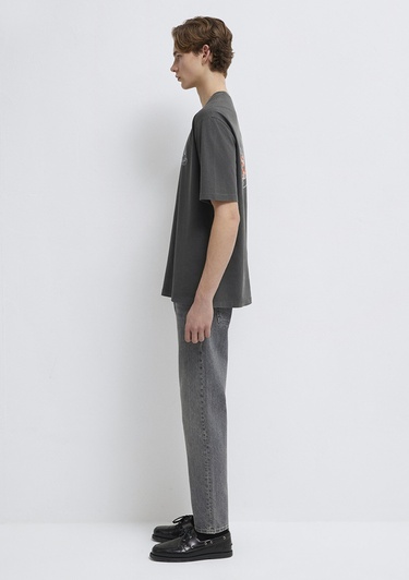  Mavi Bugs Bunny Baskılı Antrasit Tişört Relaxed Fit / Rahat Kesim 0613202-900