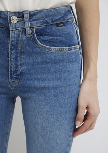  Mavi Maria Mavi Edition Gölgeli Koyu Mavi Jean Pantolon 101225-A1592