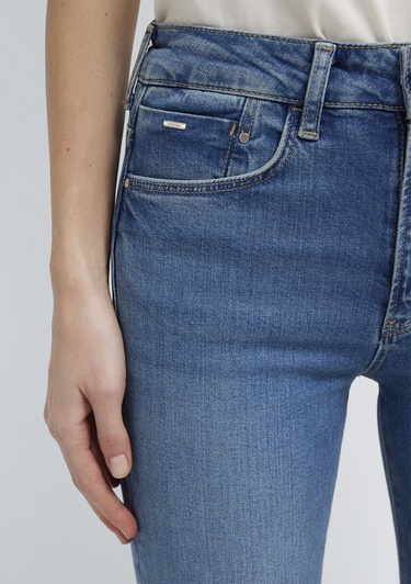  Mavi Maria Mavi Edition Gölgeli Koyu Mavi Jean Pantolon 101225-A1592