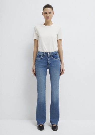  Mavi Maria Mavi Edition Gölgeli Koyu Mavi Jean Pantolon 101225-A1592