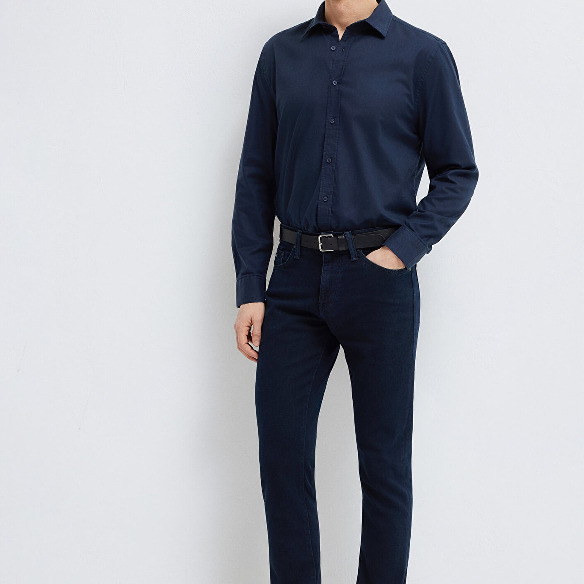 Mavi Lacivert Gömlek Slim Fit / Dar Kesim 0211670-80872