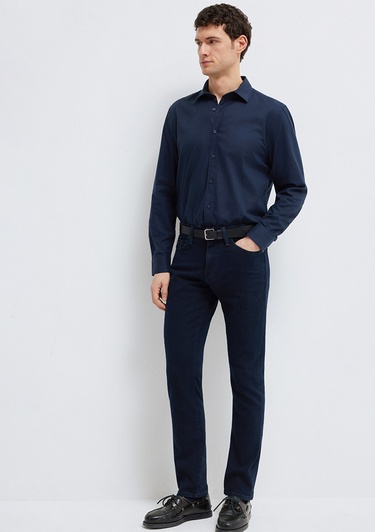  Mavi Lacivert Gömlek Slim Fit / Dar Kesim 0211670-80872