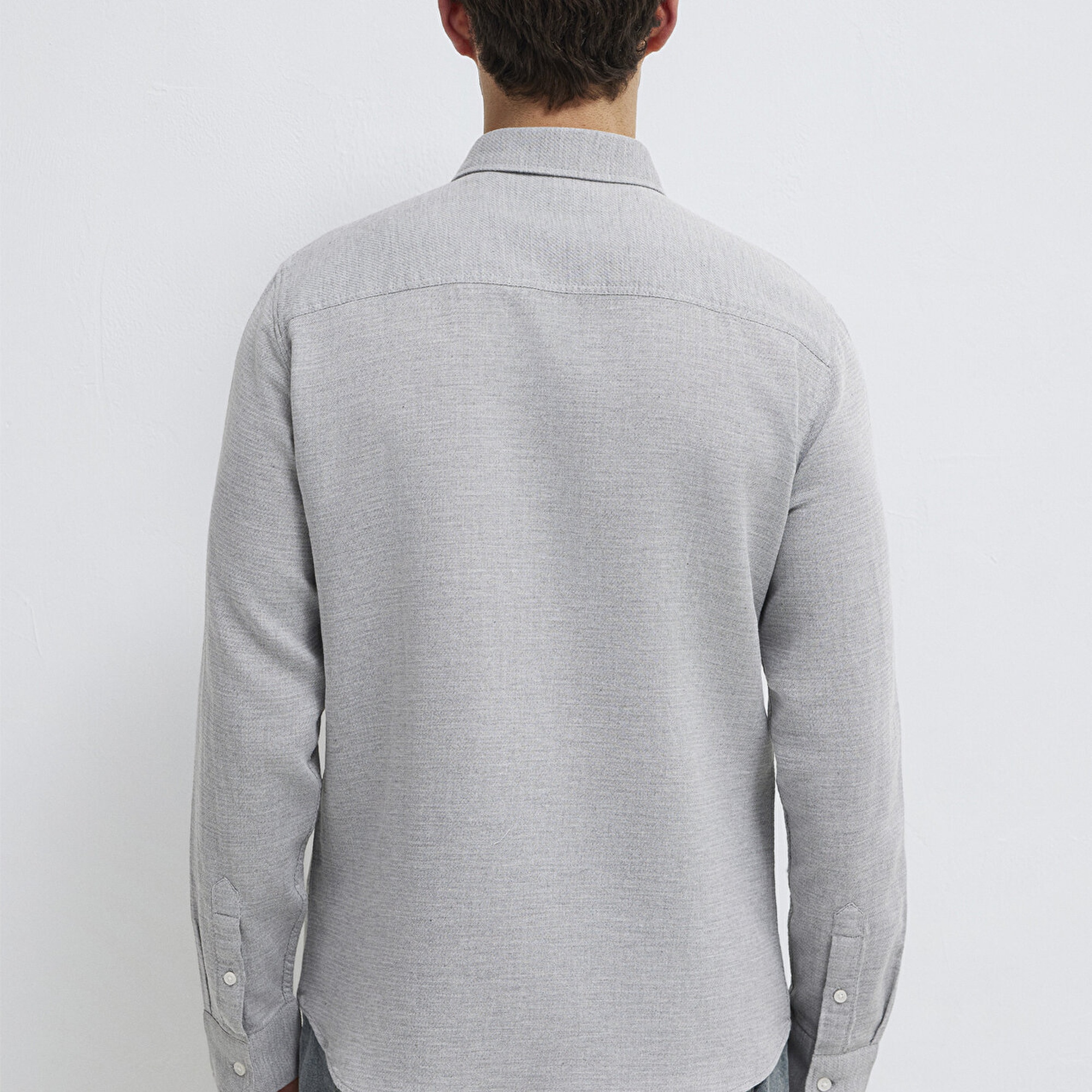 Mavi Gri Gömlek Slim Fit / Dar Kesim 0211913-70074