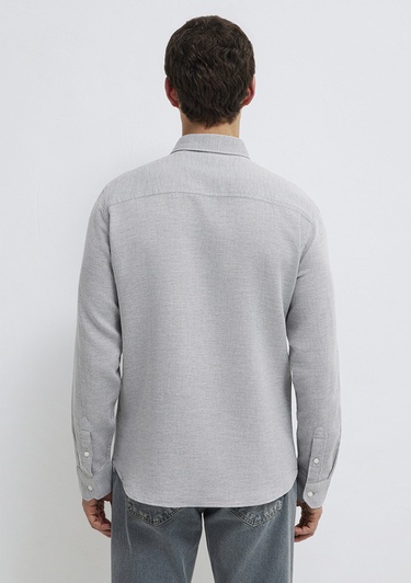  Mavi Gri Gömlek Slim Fit / Dar Kesim 0211913-70074