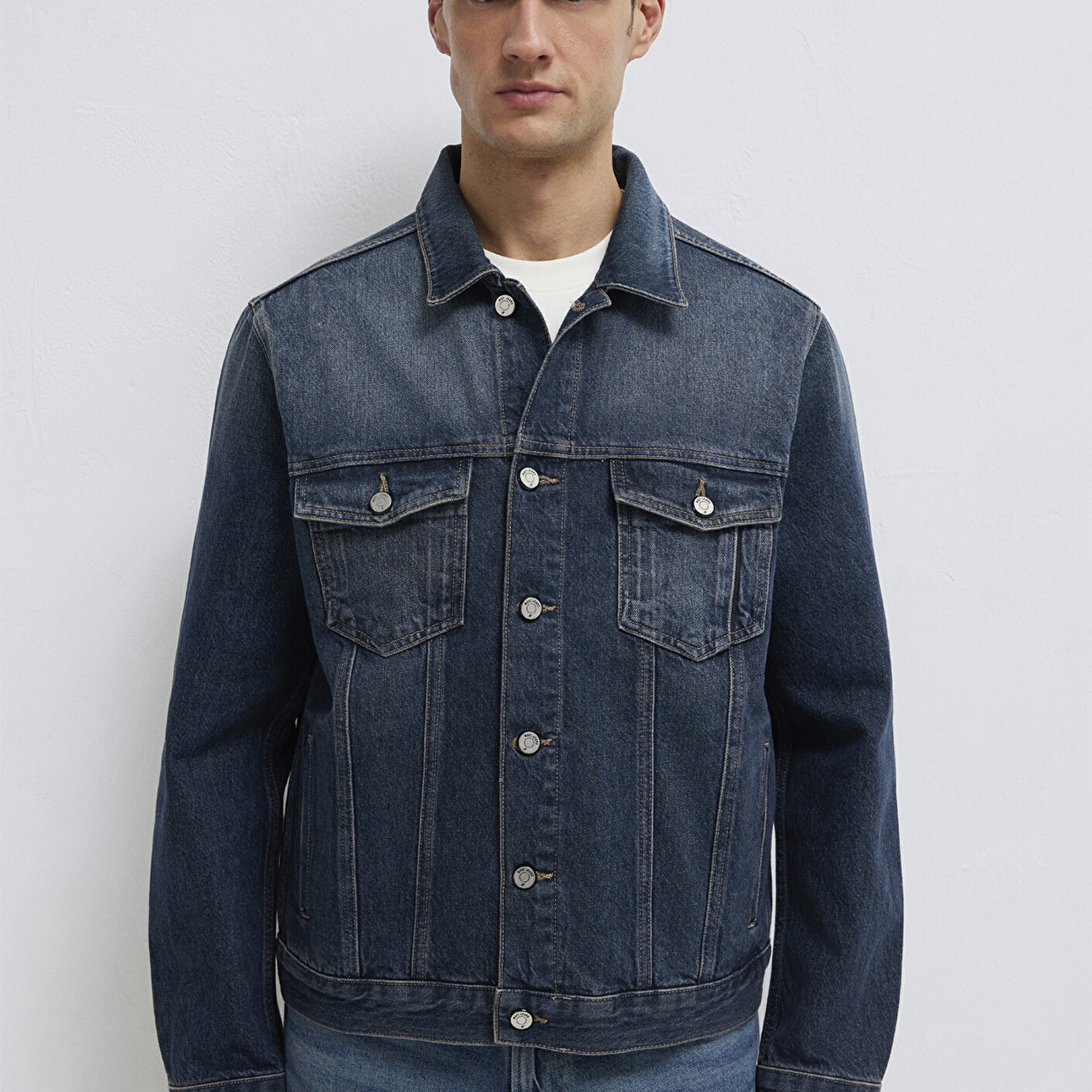 Mavi Ray Mavi Pro Koyu Mavi Jean Ceket Oversize / Geniş Kesim 0110273-A1712