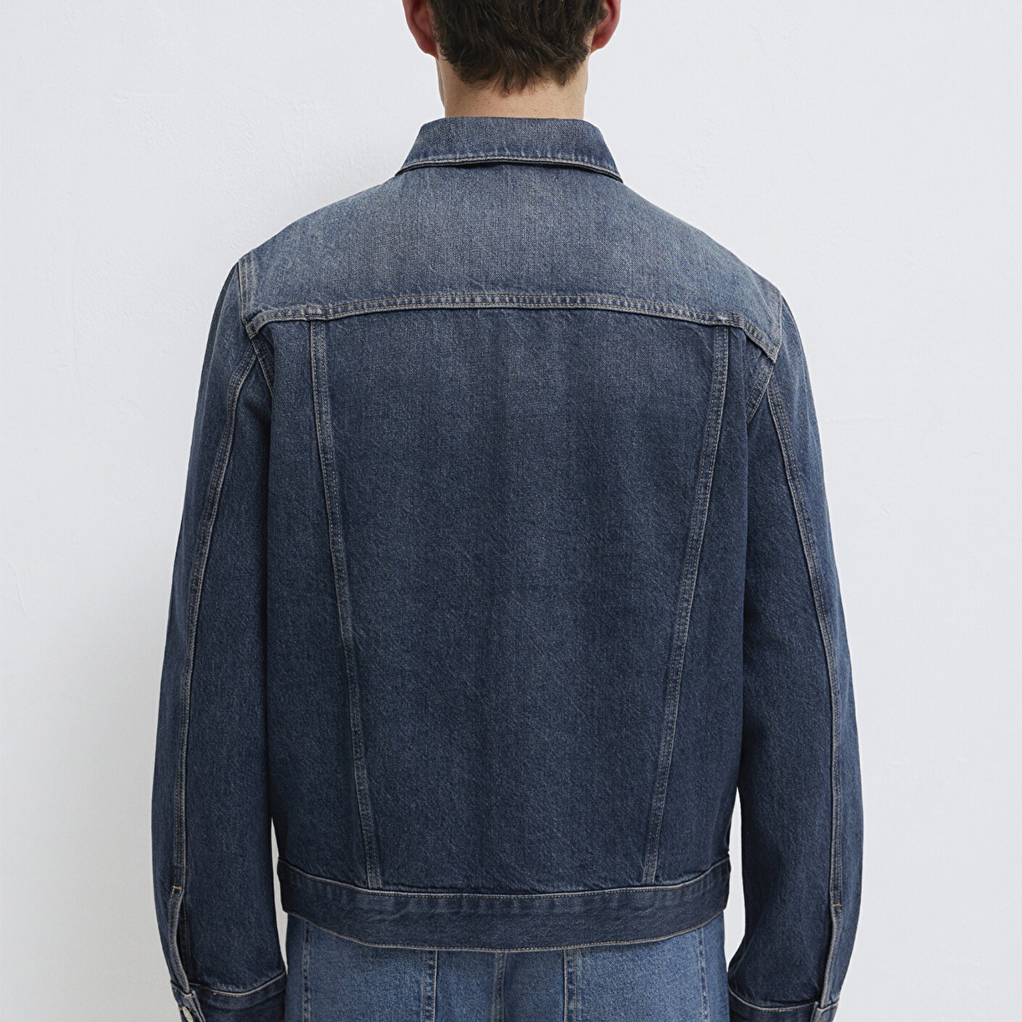 Mavi Ray Mavi Pro Koyu Mavi Jean Ceket Oversize / Geniş Kesim 0110273-A1712