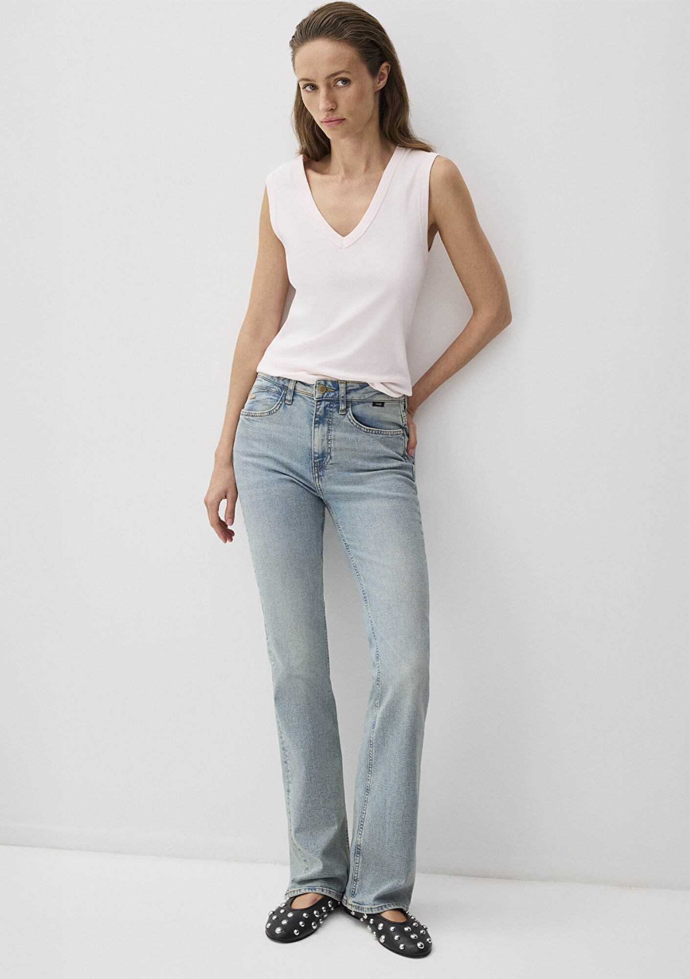  Mavi Maria Mavi Premium Puslu Açık Mavi Jean Pantolon 101225-89221