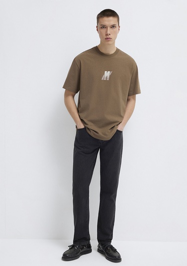  Mavi Mavi Pro Kahverengi Tişört Loose Fit / Bol Rahat Kesim 0613440-70378