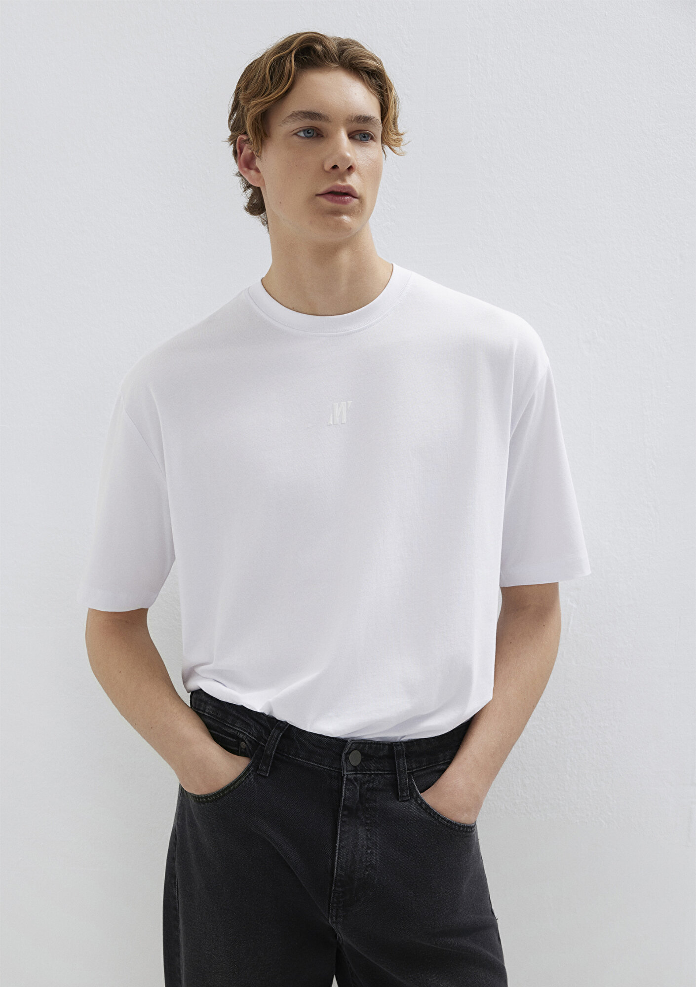  Mavi Mavi Pro Beyaz Tişört Relaxed Fit / Rahat Kesim 0613438-620