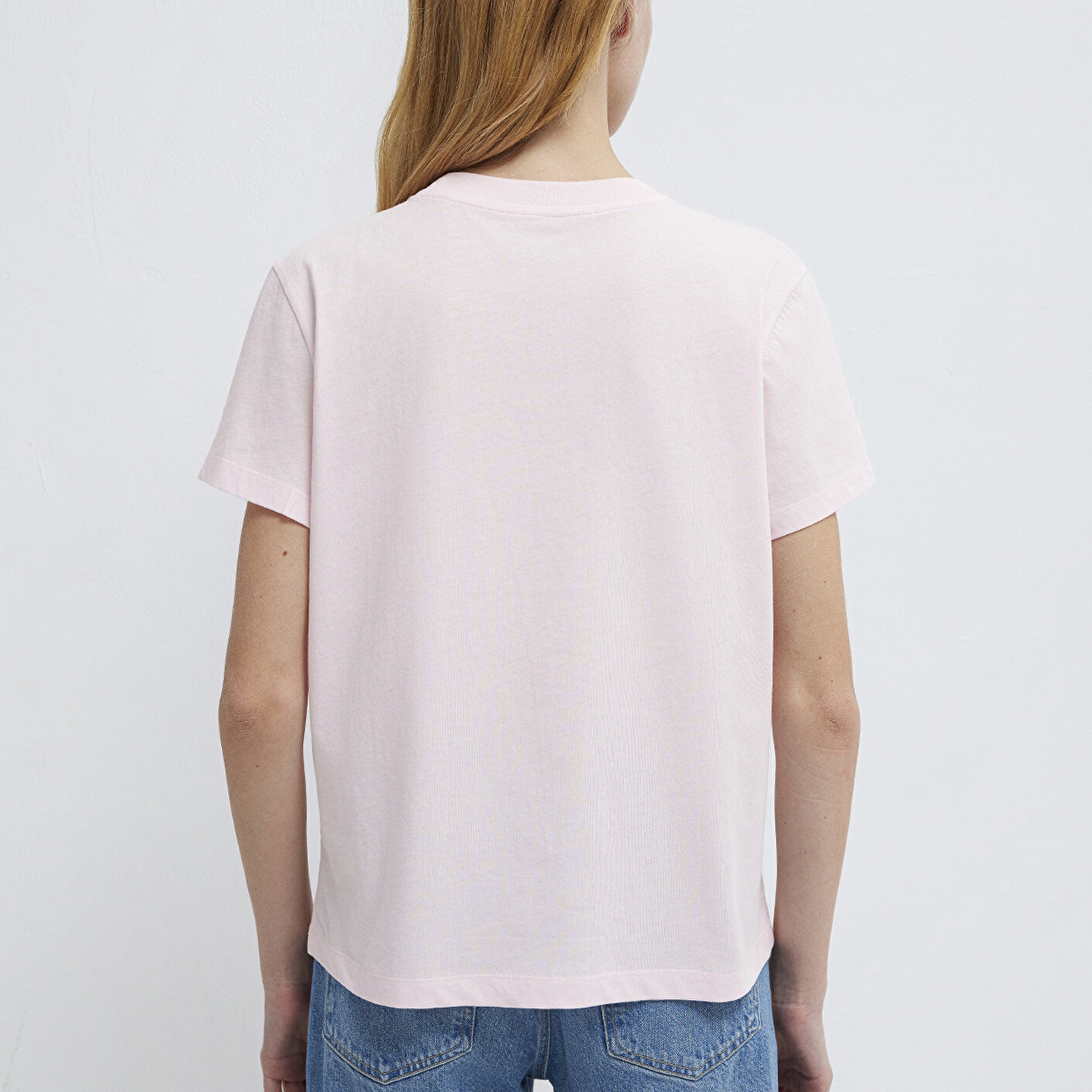 Mavi Mavi Logo Baskılı Pembe Tişört Regular Fit / Normal Kesim 1612241-89200