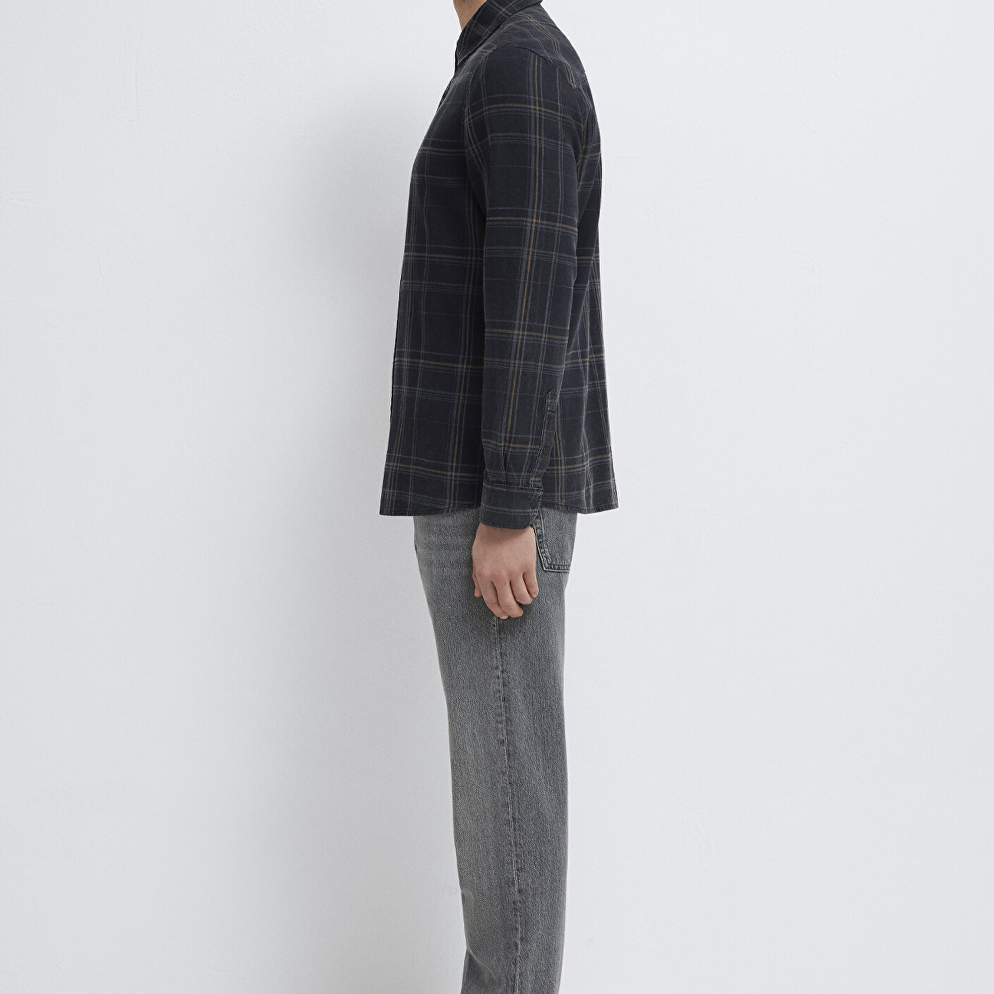 Mavi Lacivert Ekose Gömlek  0210806-91469