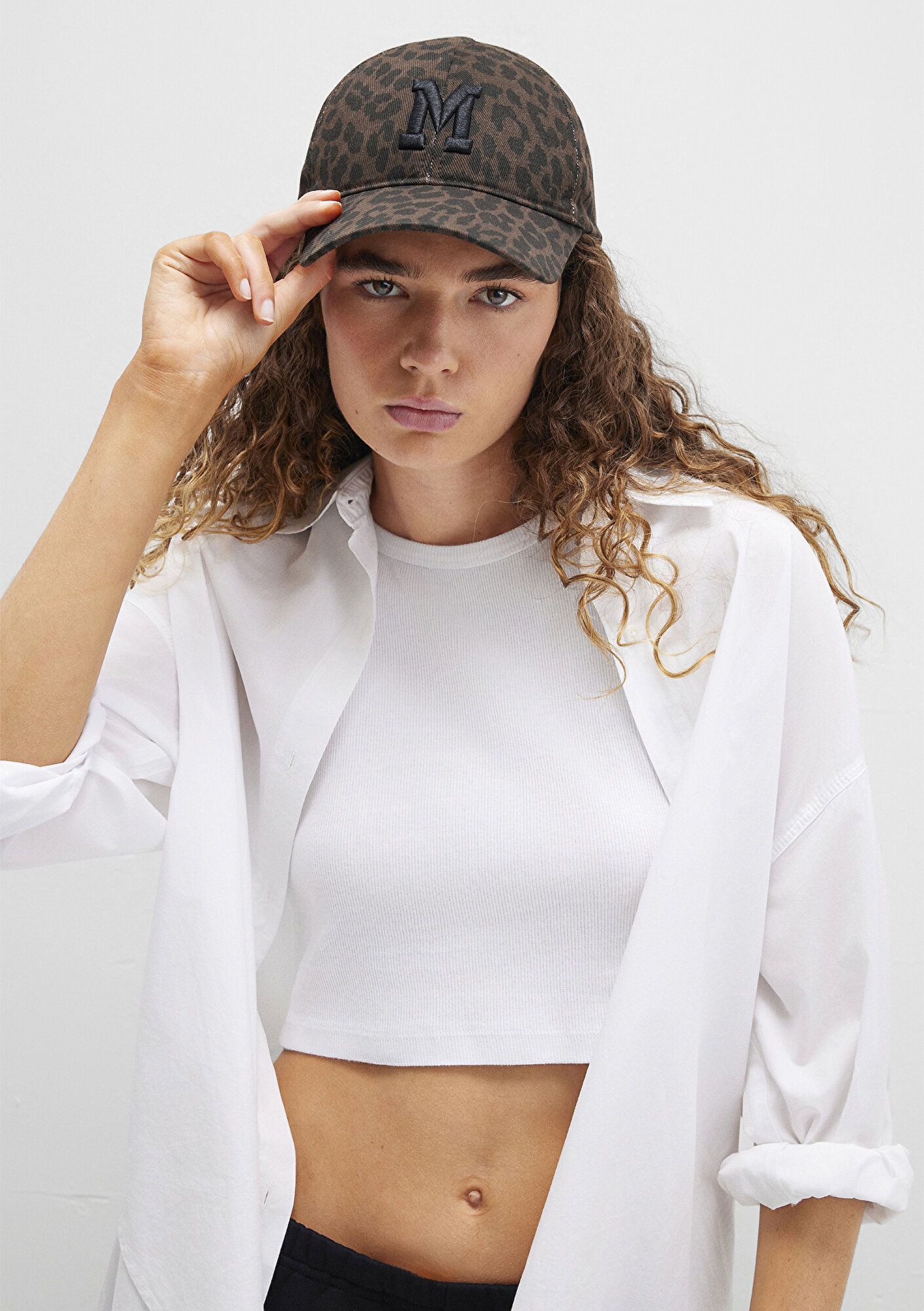 Mavi Leopar Desenli Şapka 1913461-26823