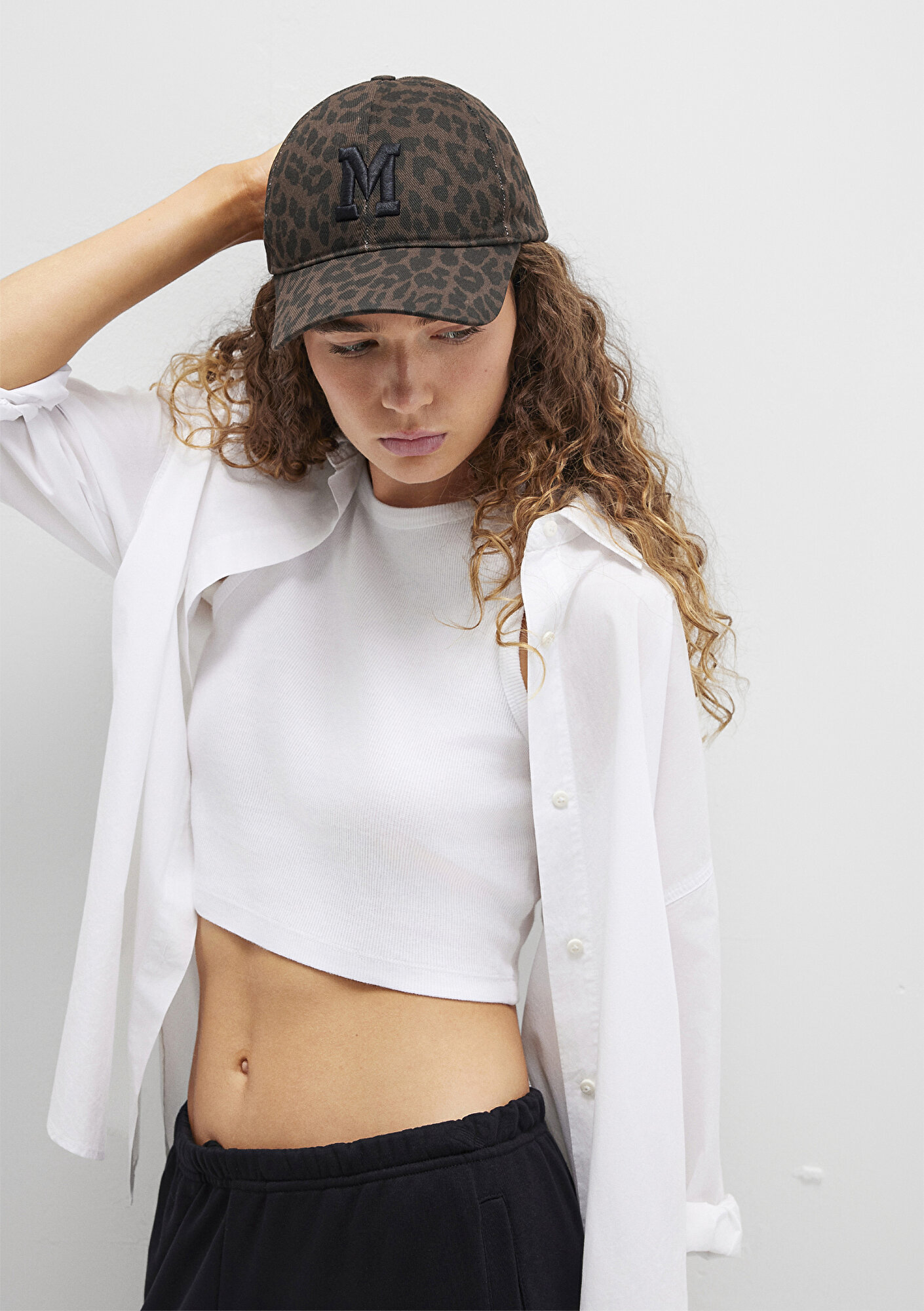 Mavi Leopar Desenli Şapka 1913461-26823