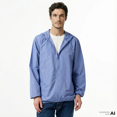  Nautica Erkek Mavi Yağmurluk