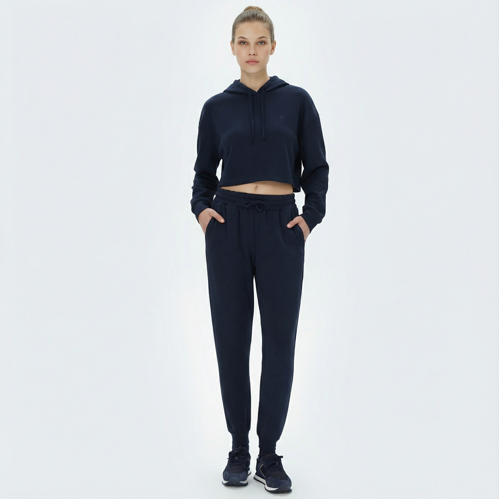  Nautica Kadın Lacivert Hoodie