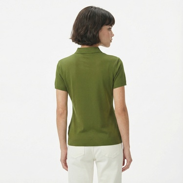  Nautica Kadın Yeşil Regular Fit Polo Yaka T-Shirt