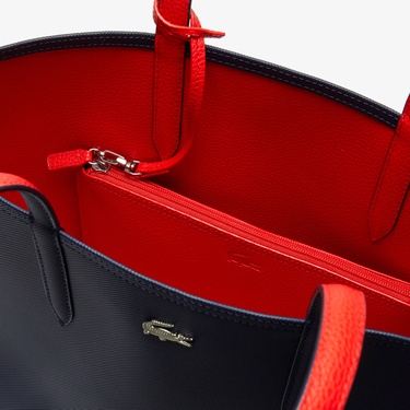  Lacoste Anna Kadın Çift Taraflı Lacivert Omuz Çantası