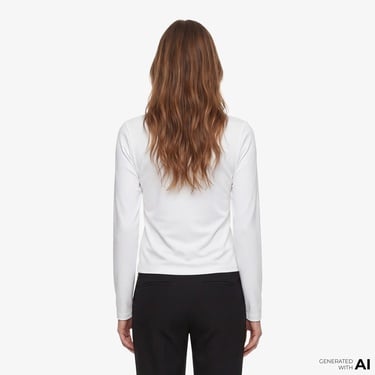  Fabby Kadın Beyaz T-Shirt